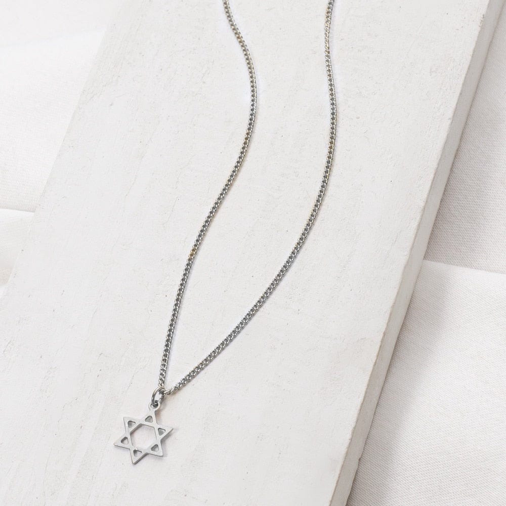 Shlomit Ofir Necklaces Tiny Star of David Necklace - Silver