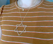 Rachel Pfeffer Necklaces Gold-Plated Handmade Organic Star of David - (Small or Large)