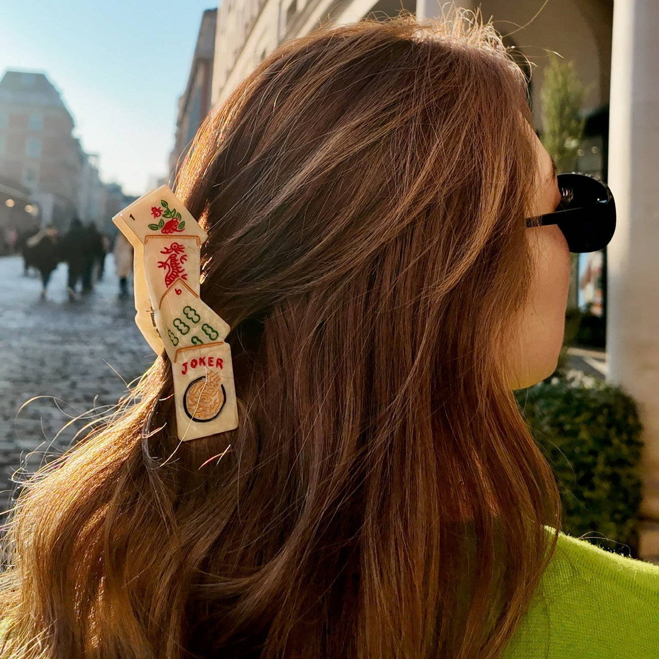 Solar Eclipse Hair Clips Mahjong Claw Clip