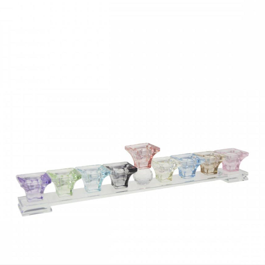 AULICA Colorful menorah 37x4x7cm