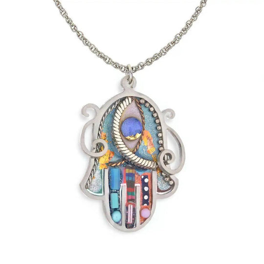 Gathered Treasures Hamsa Necklace by Seeka