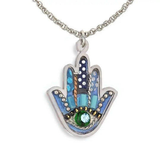Still Waters Hamsa Necklace by Seeka