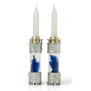 Joy Stember Candlesticks Sanded Round Wedding Shards Candleholders by Joy Stember