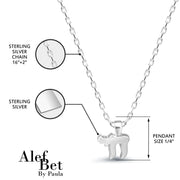 Alef Bet Necklaces Sterling Silver Tiny Chai Necklace - Sterling Silver