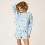 PJ Salvage Pajamas Women’s Blue Hanukkah Boxer PJ Gift Set by P.J. Salvage - (Sizes XS - XL)
