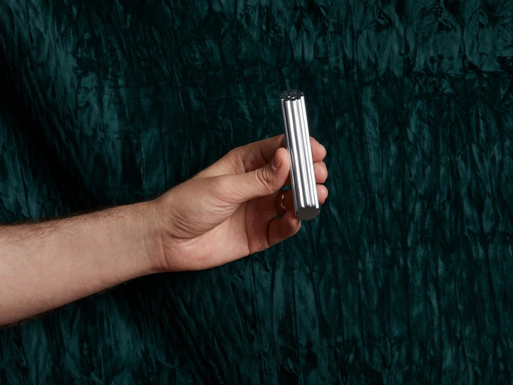 Tchotchke Judaica Mezuzahs Indigo Blum Aluminum Mezuzah