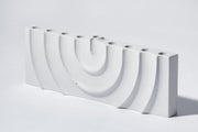 Logifaces Menorahs Hand-Poured Concrete Hanukkah Menorah