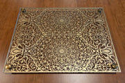 Sketch Blue Studio Challah Boards Gold Intricate Paper Cut Glass Challah Board by Sketch Blue Studio - Gold or White