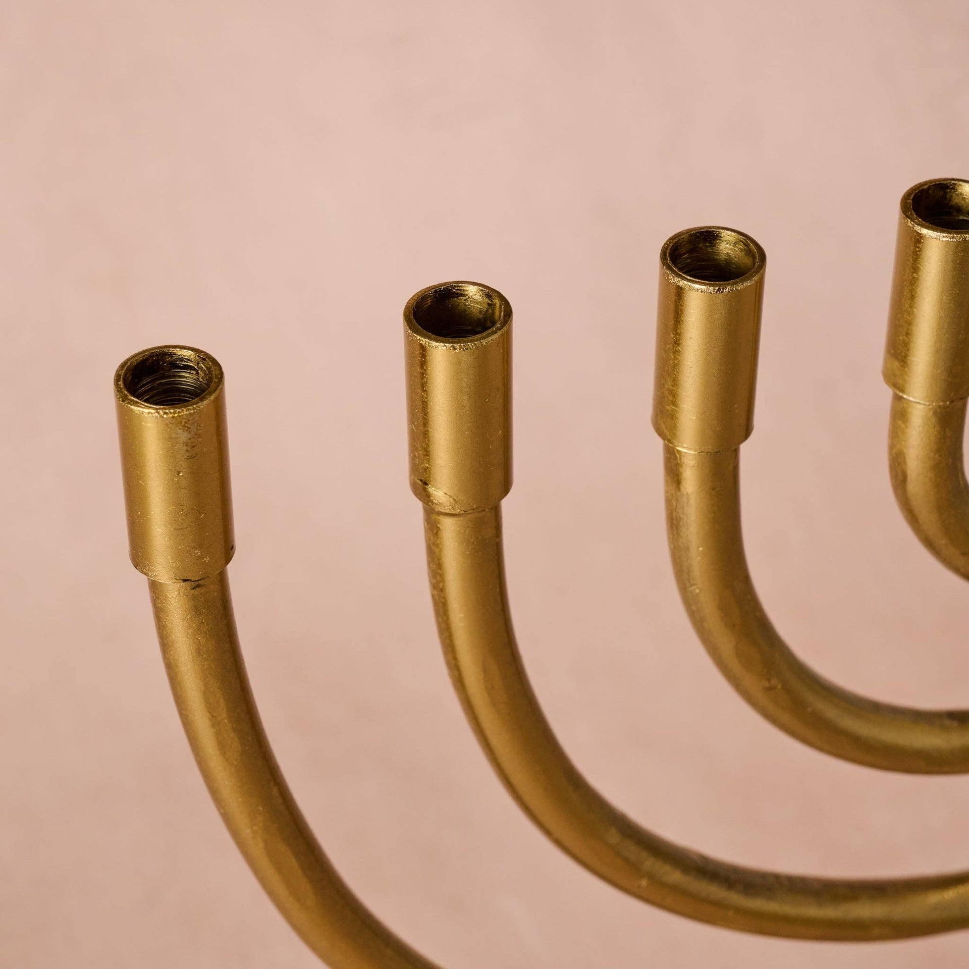 Ten Thousand Villages Menorahs Jyoti Brass Horn Menorah