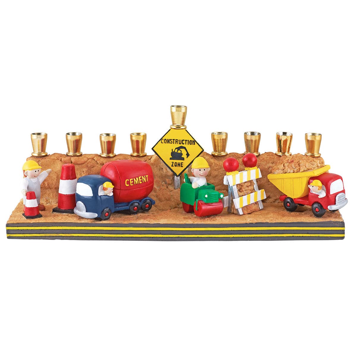 Zion Judaica Menorahs Construction Menorah