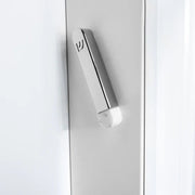 Modern Mensch Mezuzahs Marble & Stainless Steel Coluna Mezuzah - (Marble & Silver)