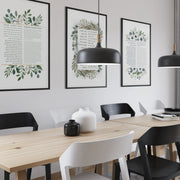 The Verse Prints The Jewish Home Art Bundle - Set of Three