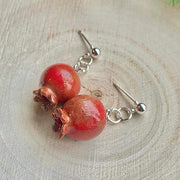 Sarah Day Arts Earrings Pomegranate Dangle Earrings
