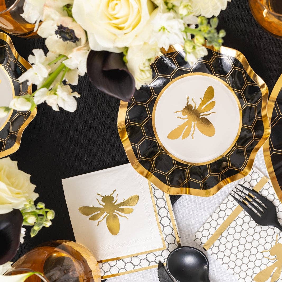 Sophistiplate Napkins Honey Bee Cocktail Napkins - Set of 20
