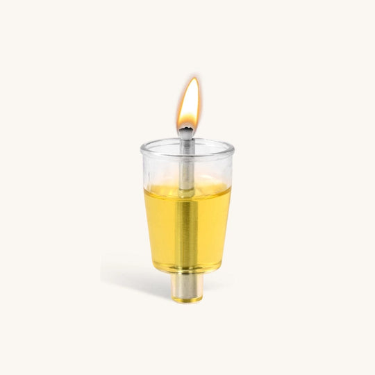 Pre-Filled Liquid Olive Oil Hanukkah Candles