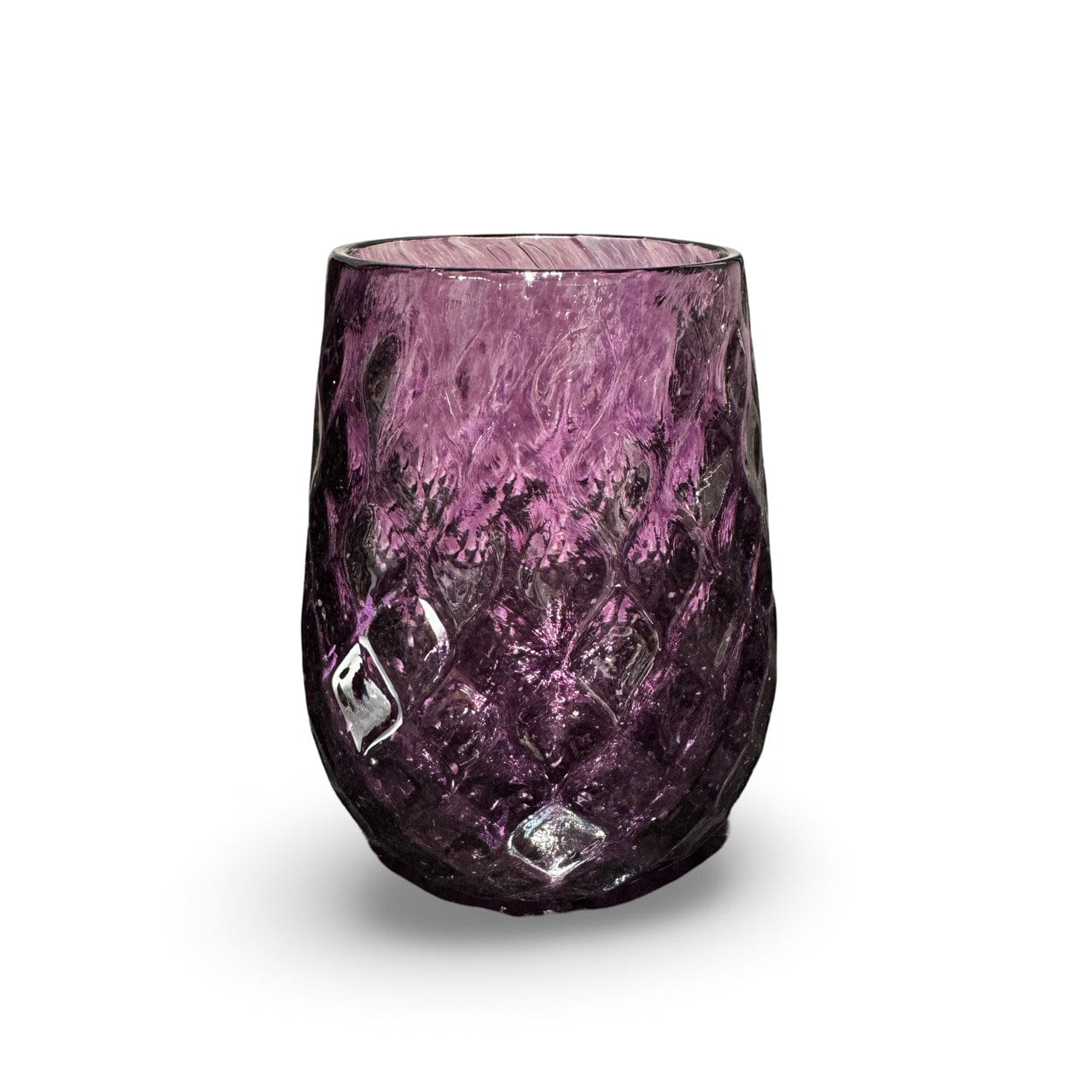 Joy Stember Smash Glasses Translucent Purple Hand Blown Wedding Smash Glass by Joy Stember - (Choice of Color)