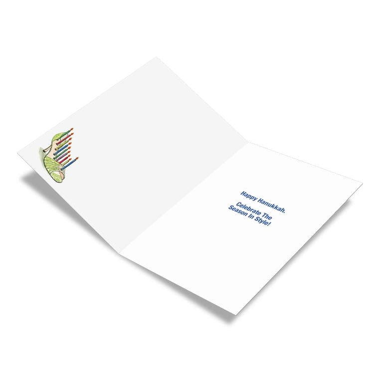 NobleWorks Cards Hanukkah Menorah Blahniks Cards, Pack of 12