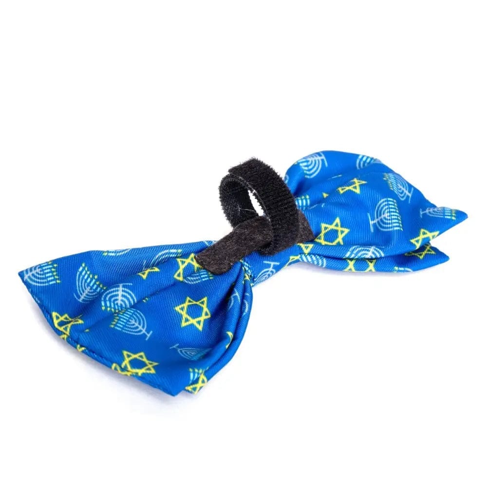 The Worthy Dog Pet Toys Menorah and Star of David Dog Bow Tie - Small or Large