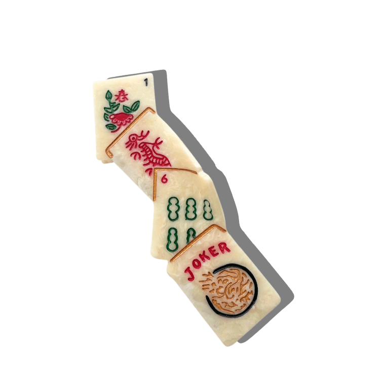 Solar Eclipse Hair Clips Mahjong Claw Clip