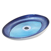AULICA Serving Pieces Light Blue Eye Oval Dish 22x15.5x2cm