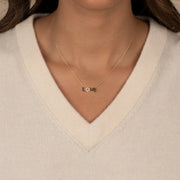 By Adina Eden Necklaces Star of David Love Necklace - Gold