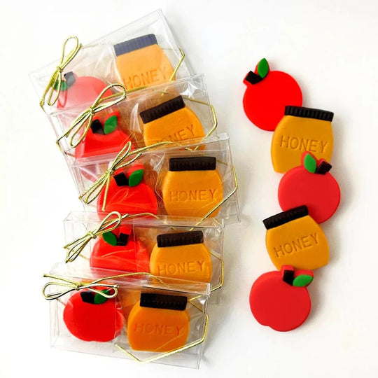 Rosh Hashanah Apples & Honey Marzipan Duets
