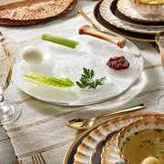 Apeloig Collection Seder Plates Acrylic Seder Plate - Silver or White