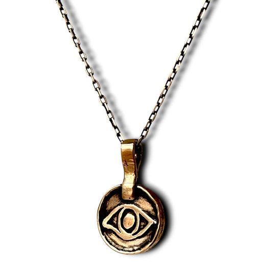 Blink of an Eye Necklace by Marla Studio - Bronze