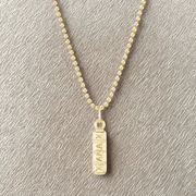 Mad Fine Necklaces Xanax Bar Pendant by Mad Fine - 14k Solid Gold
