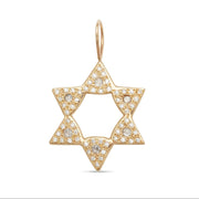 Elisa Solomon Necklaces No Chain Diamond Large Star of David Charm by Elisa Solomon - 18k Yellow Gold