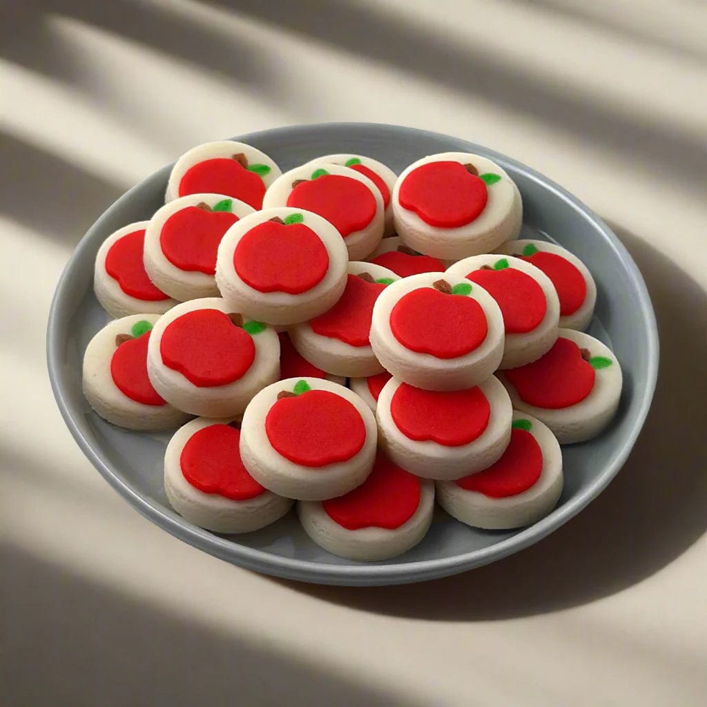 Rosh Hashanah Marzipan Red Apple Candy Bites