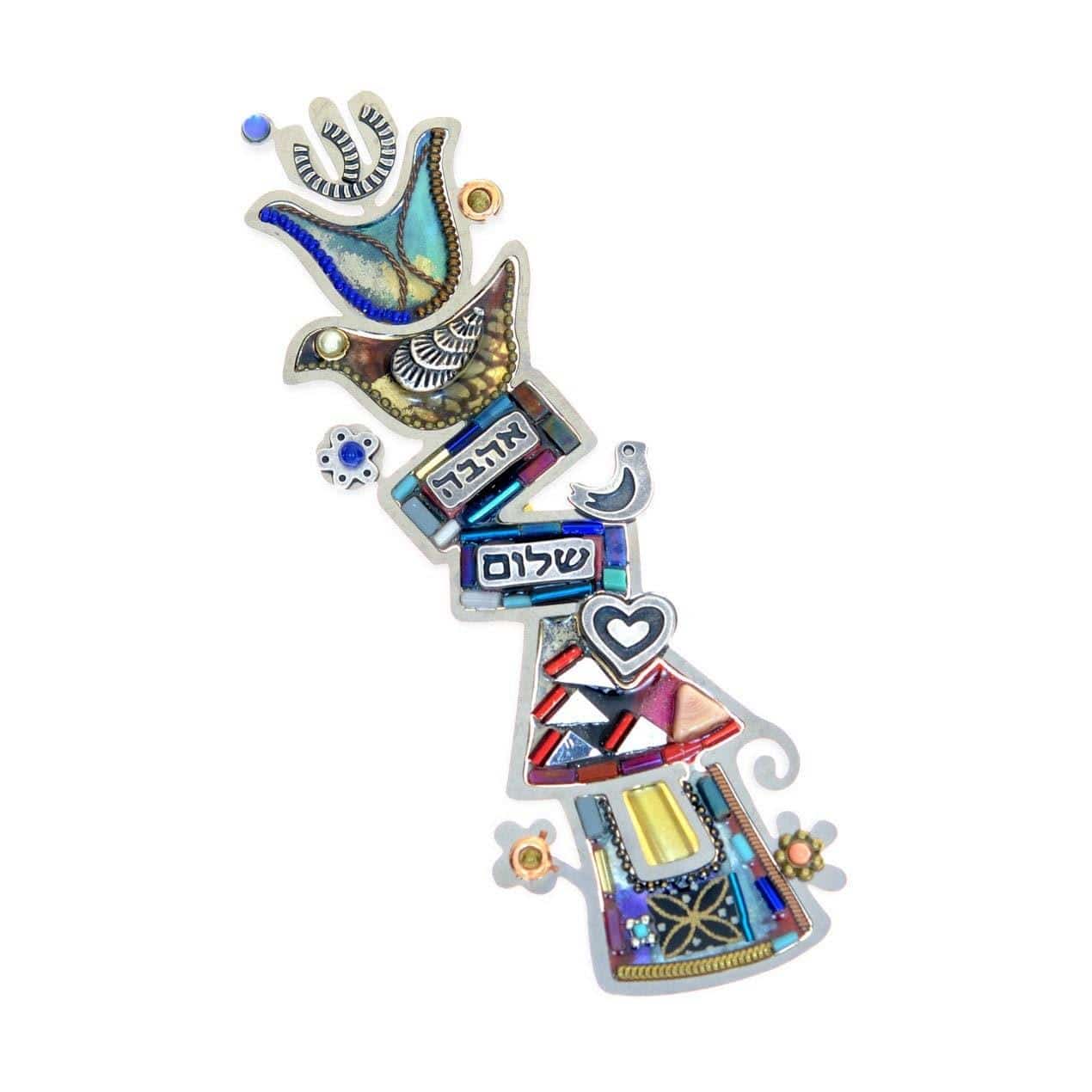 Seeka Mezuzahs Seeka Shalom Dove of Love Mezuzah