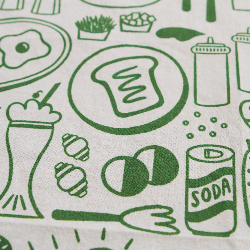 By the By Tea Towels Schmear Tea Towel - Blue or Green
