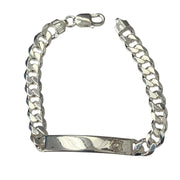 Bareket Jewelry Bracelets Personalized Men's Star of David ID Bracelet - Sterling Silver