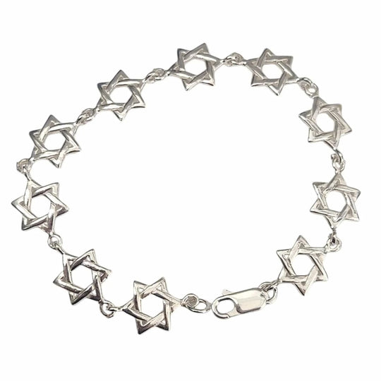Classic Star of David Bracelet - Sterling Silver