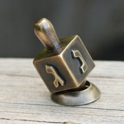 Judaica Art Design Dreidels Brass Handmade Dreidels - (Choice of Style)