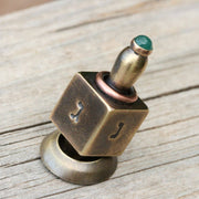 Judaica Art Design Dreidels Brass Handmade Dreidels - (Choice of Style)