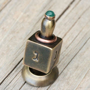 Judaica Art Design Dreidels Brass Handmade Dreidels - (Choice of Style)