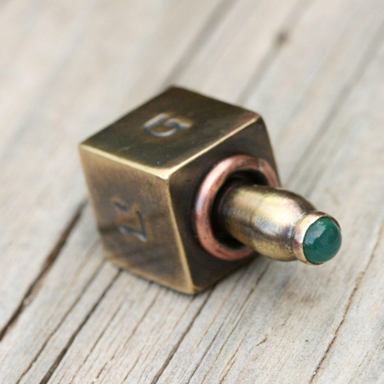 Judaica Art Design Dreidels Brass Handmade Dreidels - (Choice of Style)