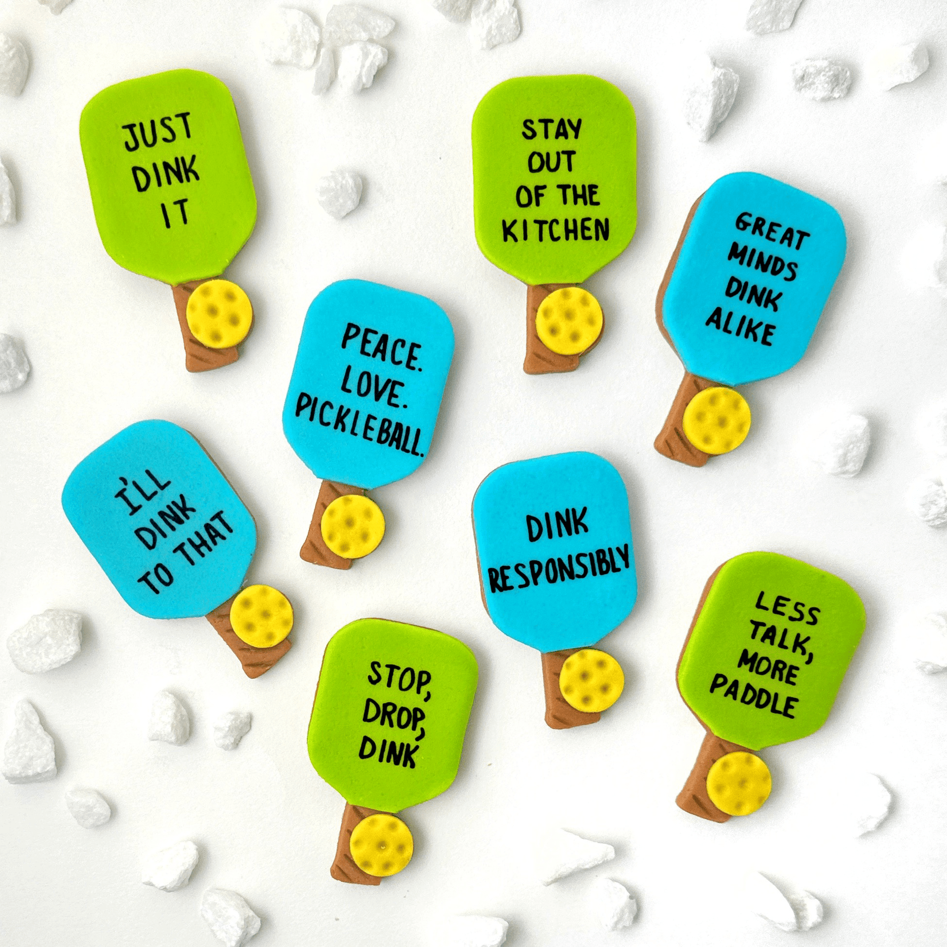 Marzipops Food Marzipan Punny Pickleball Paddles