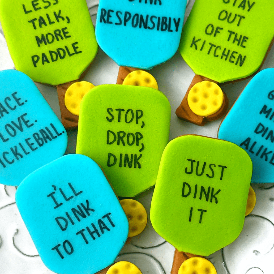 Marzipops Food Marzipan Punny Pickleball Paddles