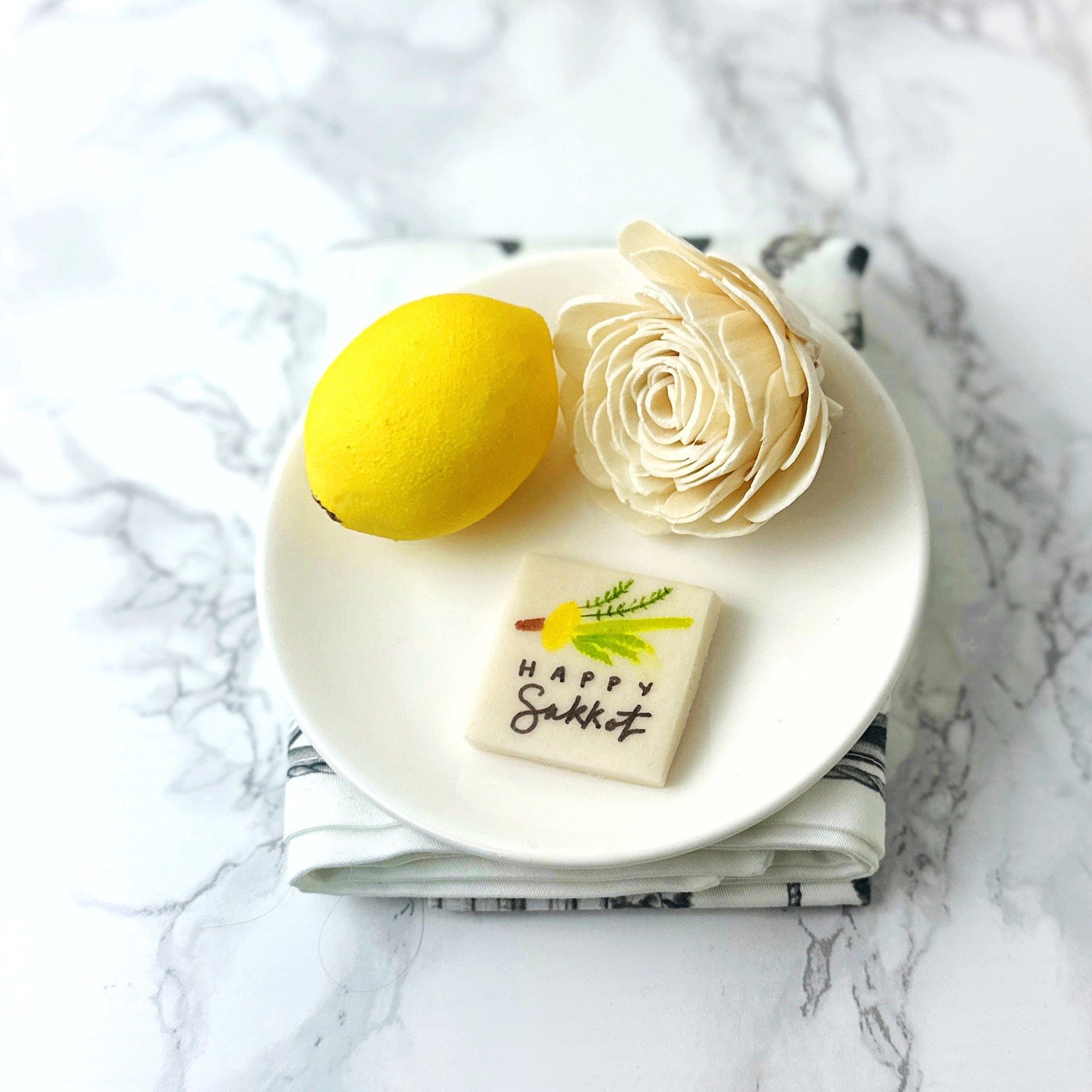 Marzipops Food Marzipan Happy Sukkot Placecards