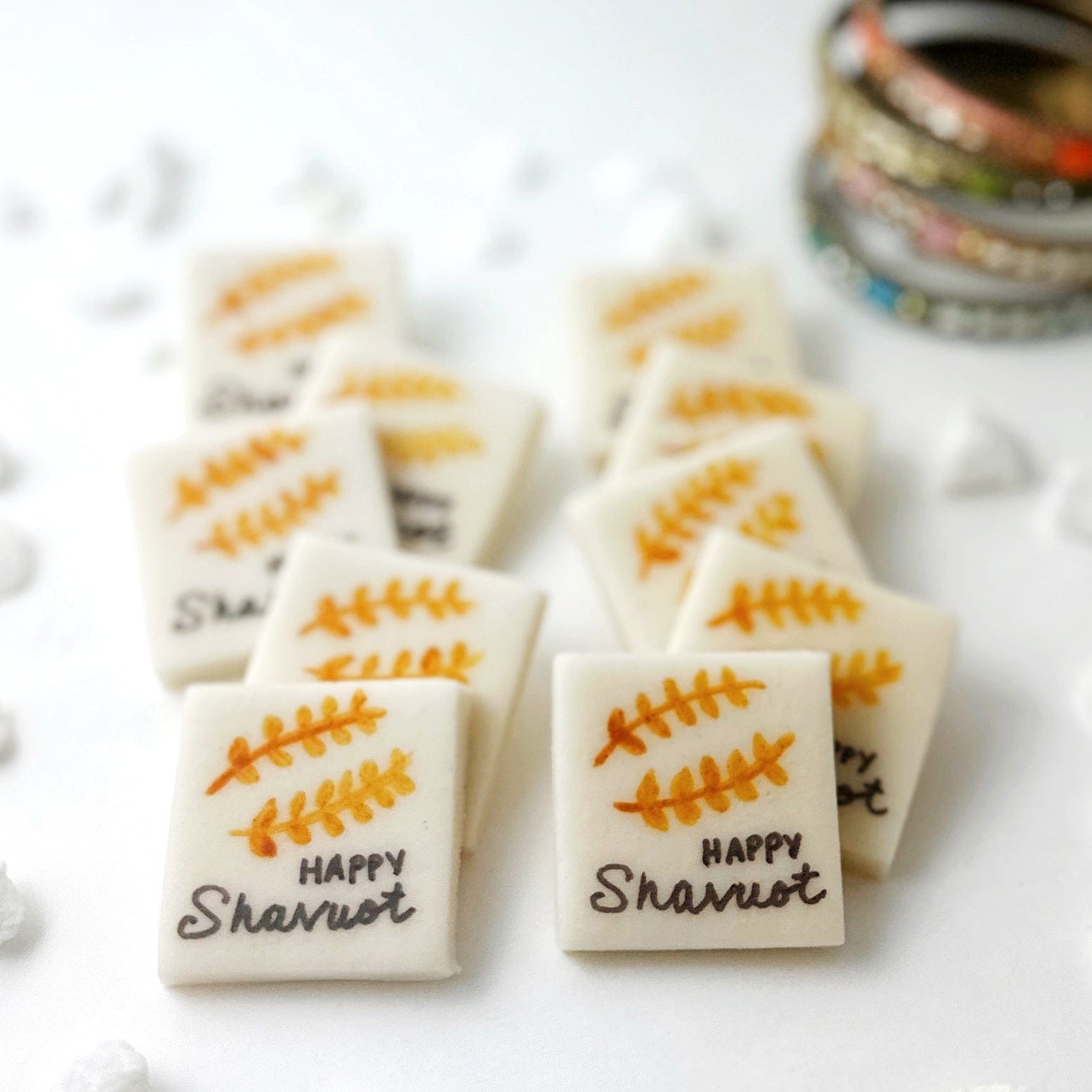 Marzipops Food Marzipan Happy Shavuot Placecards