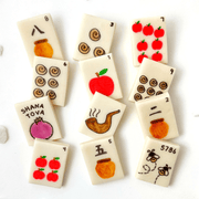 Marzipops Food Rosh Hashanah Mah Jongg Tiles