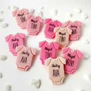 Marzipops Food Pink Marzipan Jewish Baby Naming Onesies