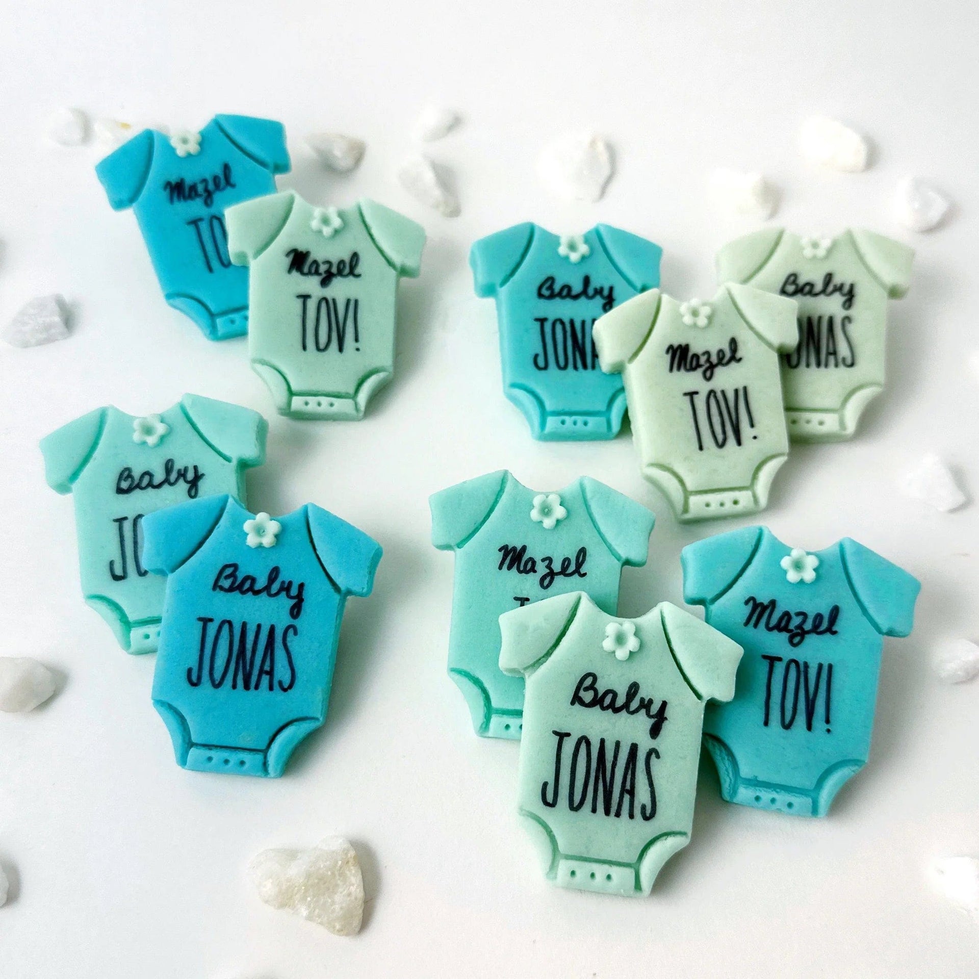 Marzipops Food Blue Marzipan Jewish Baby Naming Onesies