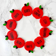 Marzipops Food Marzipan Personalized Apple Place Settings