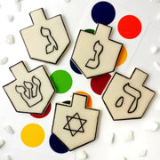 Marzipops Food Paint-Your-Own Hanukkah Dreidels