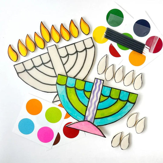 Paint-Your-Own Marzipan Hanukkah Menorah