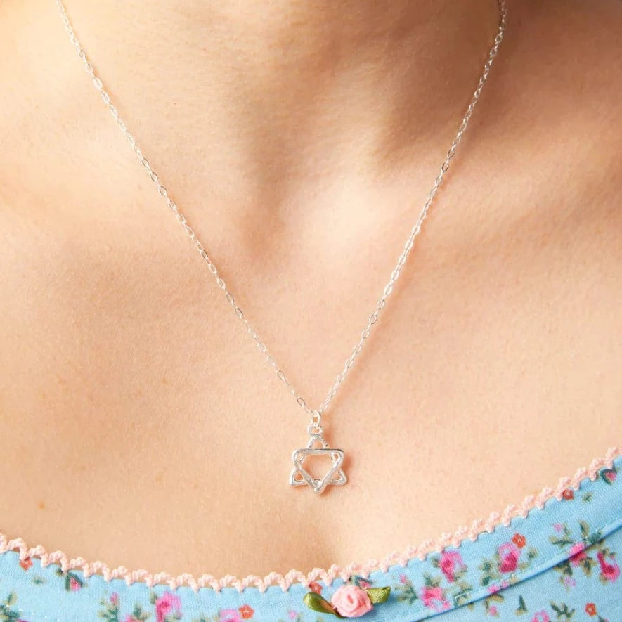 Butterfly star of david 2025 necklace